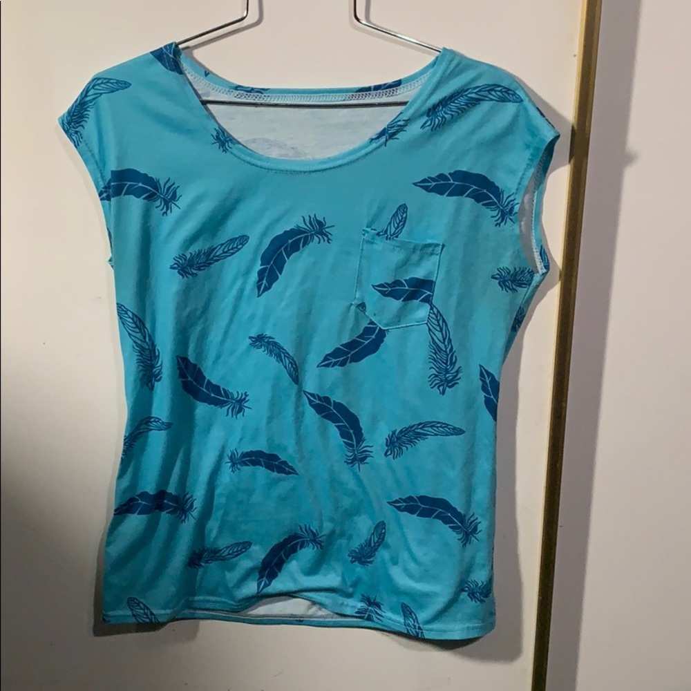 Feathered sleeveless